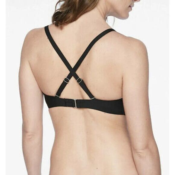 Athleta Twist Up Bikini Top Black 32 B / C - Picture 3 of 9